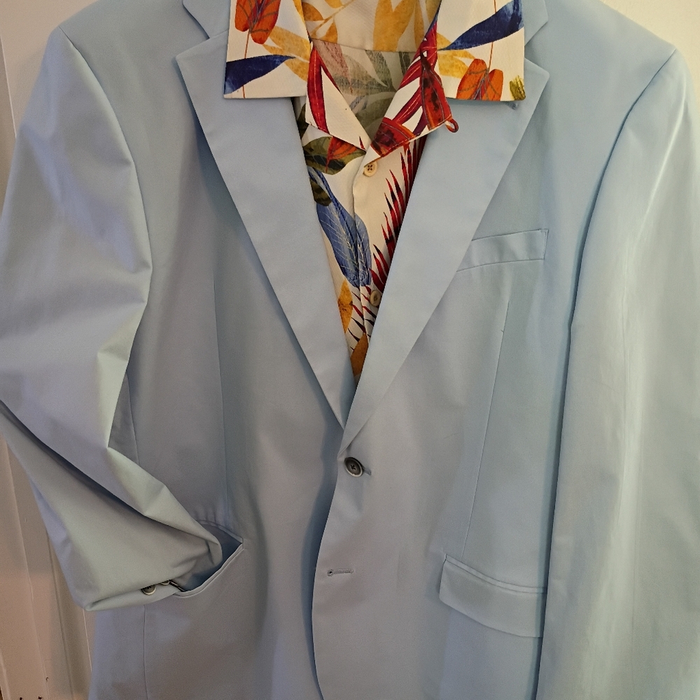 NEW Nautica True Powder Blue Blazer 48" Chest.